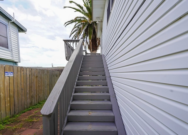 view of staircase