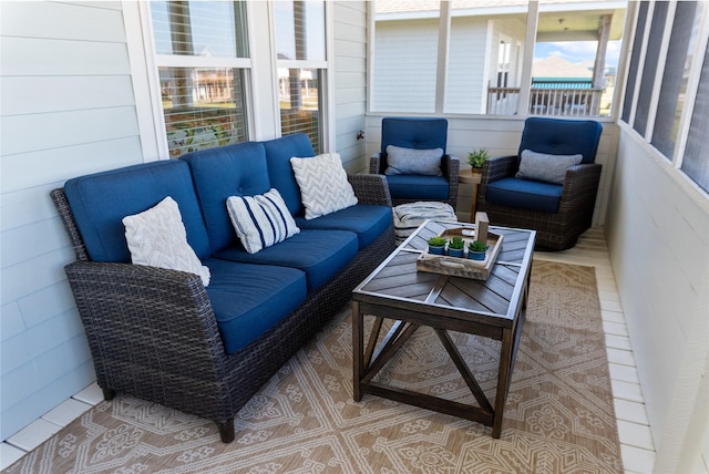 view of patio / terrace featuring an outdoor living space