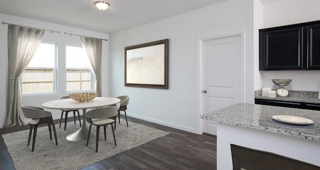 dining room featuring dark wood-type flooring