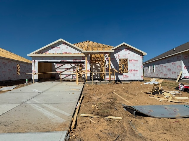 view of property under construction