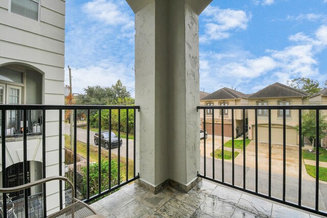 view of balcony