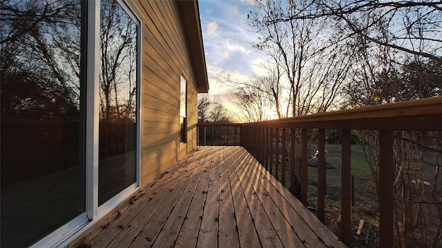 1284 Beaver Lake Dr, Caldwell, TX 77836 - view of deck at dusk