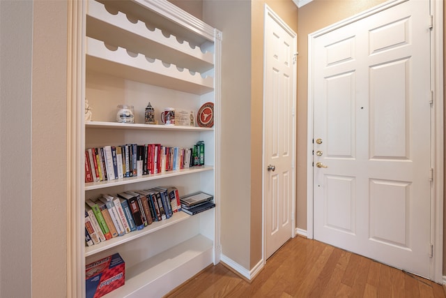 entryway featuring light wood-type flooring