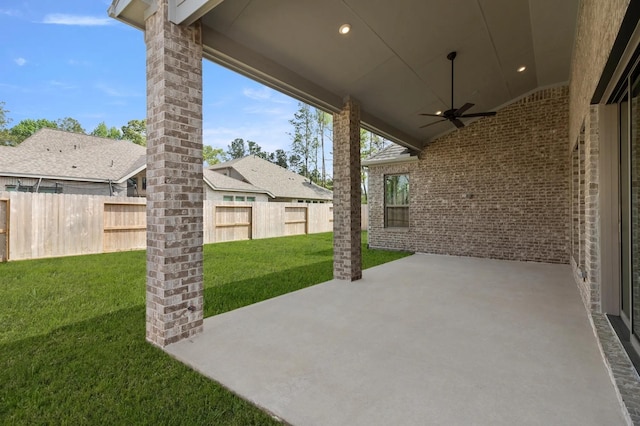 22067 Breakwater Ln, Porter, TX 77365 - view of patio with ceiling fan