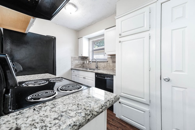 kitchen with sink and white cabinets