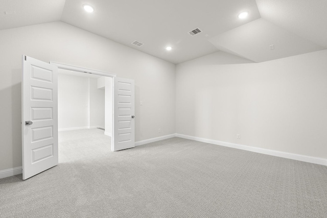 4707 Arbor Park Dr, Manvel, TX 77583 - bonus room with vaulted ceiling, carpet flooring, recessed lighting, and baseboards