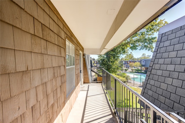 view of balcony