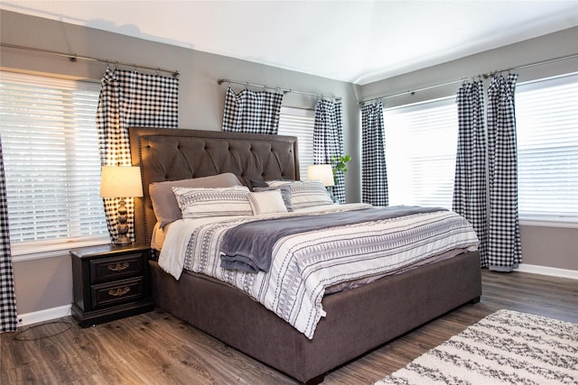 bedroom featuring wood-type flooring