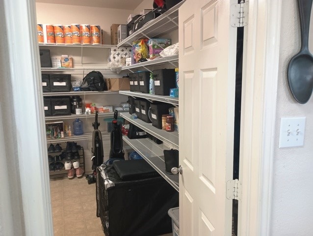 view of pantry