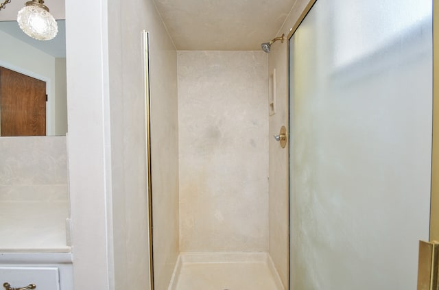 bathroom with walk in shower