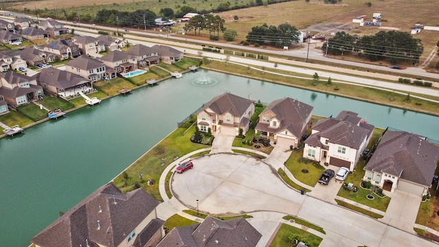 3522 Lake Lugano Cir, Katy, TX 77493 - aerial view of property and surrounding area with nearby suburban area and a nearby body of water
