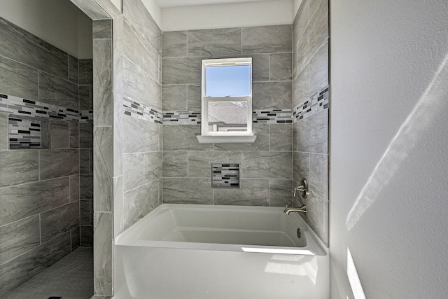 bathroom with independent shower and bath