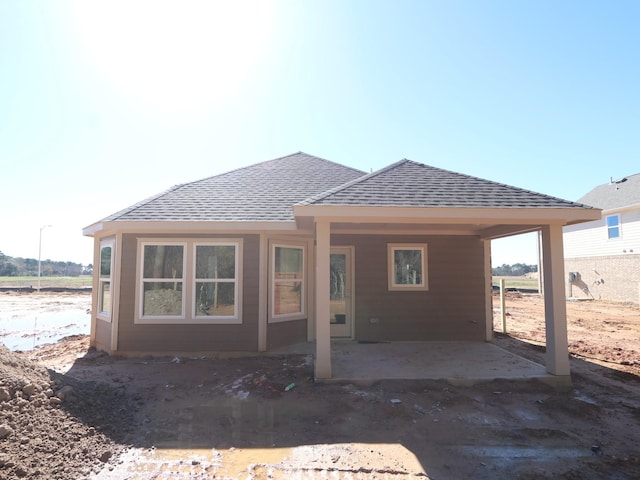 back of house featuring a patio