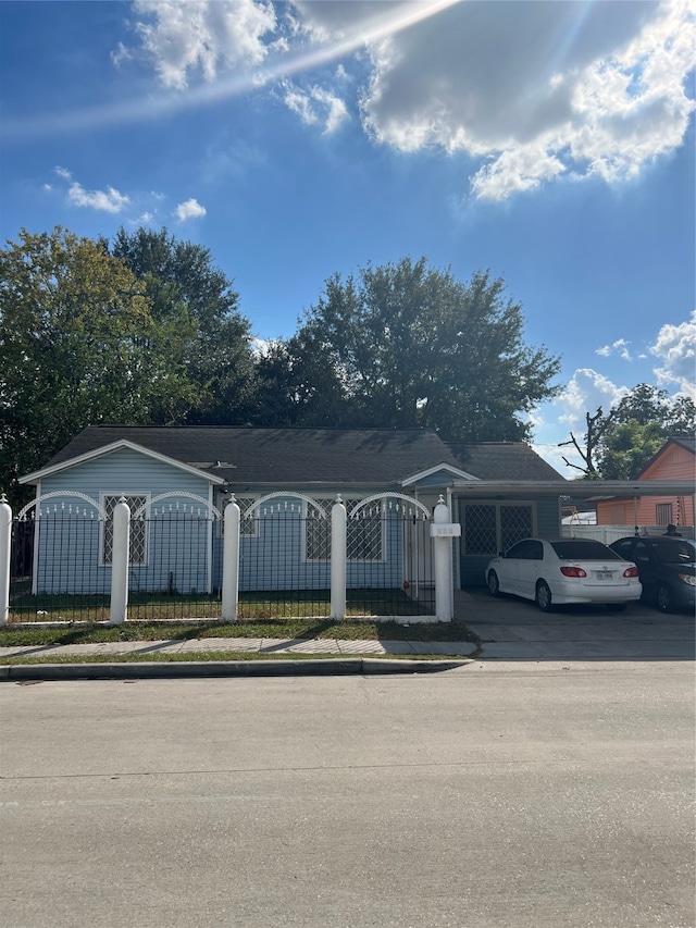 view of front of home