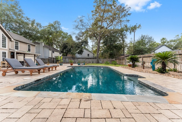 view of pool with a patio