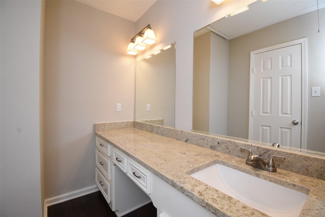 bathroom with vanity