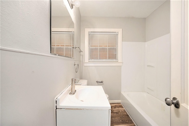 10406 Wiggins St, Houston, TX 77029 - bathroom with wood finished floors and vanity
