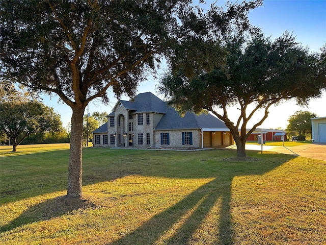 623 Barkaloo Rd, Baytown, TX 77521 - exterior space with a front yard