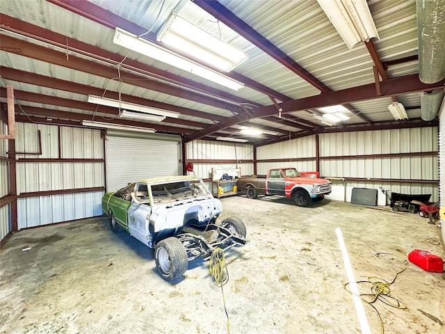 623 Barkaloo Rd, Baytown, TX 77521 - garage with metal wall