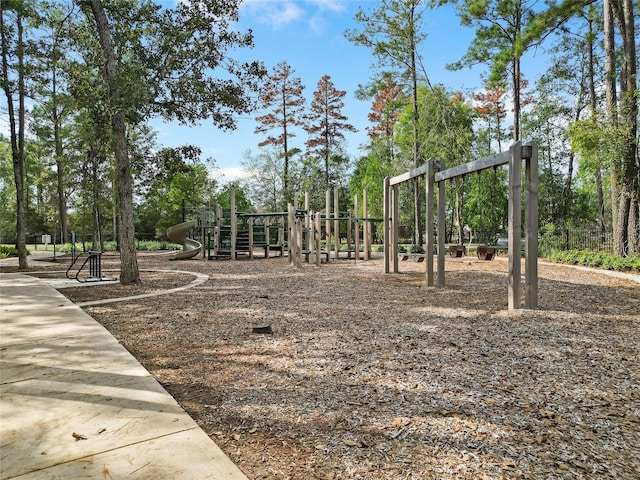 exterior space featuring a playground