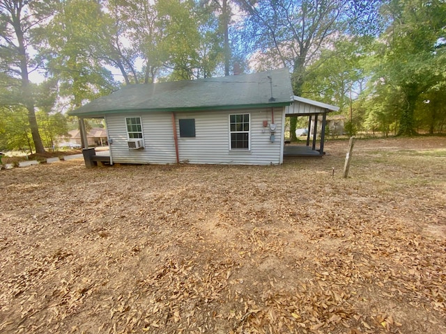 view of home's exterior