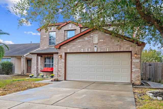 view of front of home featuring a garage