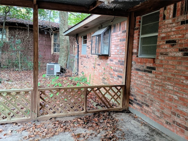 view of home's exterior featuring cooling unit