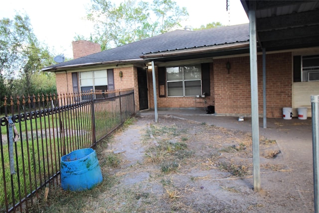 view of back of property