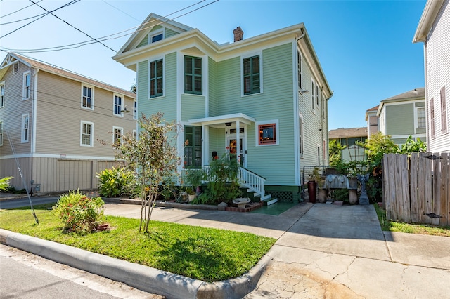 view of front of home