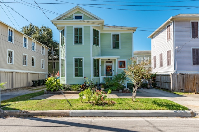 view of front of home