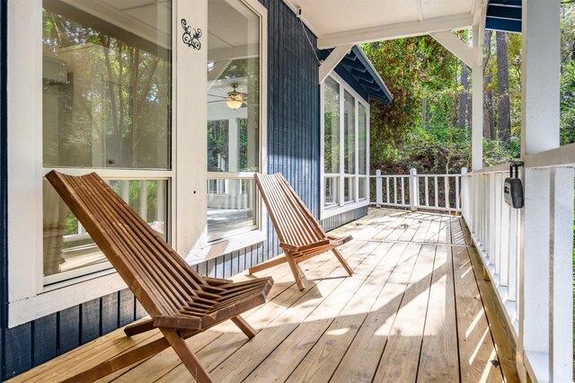 view of sunroom