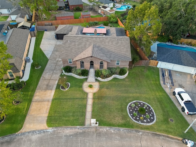 birds eye view of property