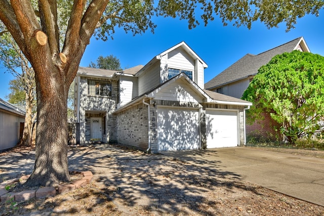 front of property featuring a garage