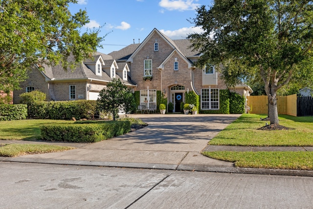 view of front of property with a front yard