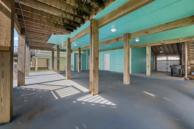 view of patio with an outdoor structure