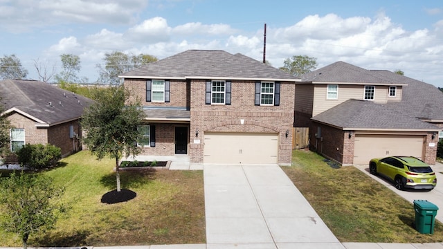 view of front property featuring a front yard