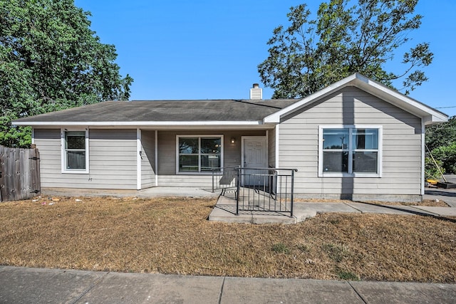8436 Lawler St, Houston, TX 77051 - single story home with a porch and a chimney