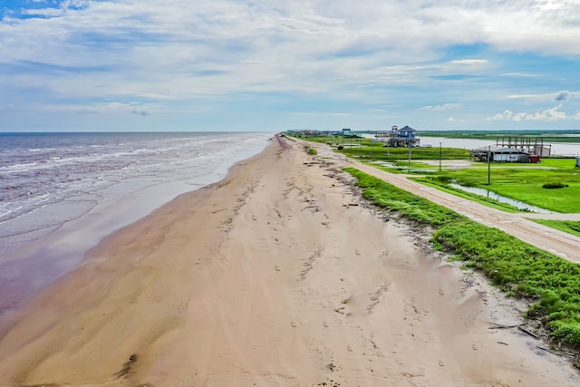 water view with a view of the beach