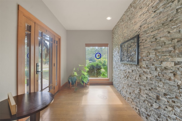 interior space featuring light hardwood / wood-style floors