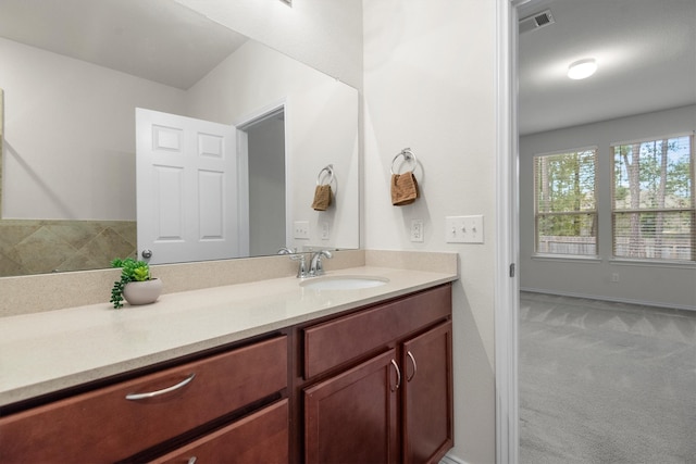 bathroom featuring vanity