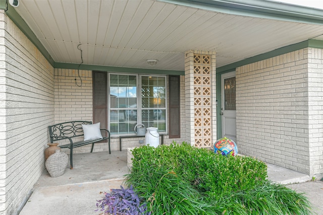 view of patio / terrace with a porch