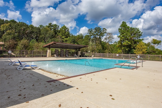 view of pool with a patio area