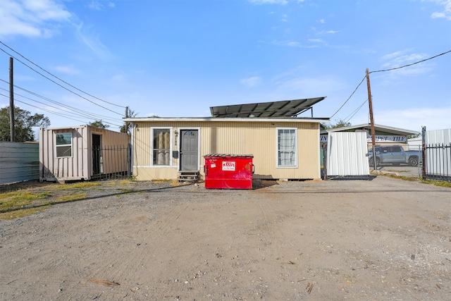 view of back of property