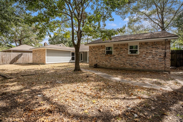 view of back of property