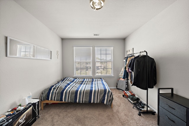 bedroom featuring carpet floors