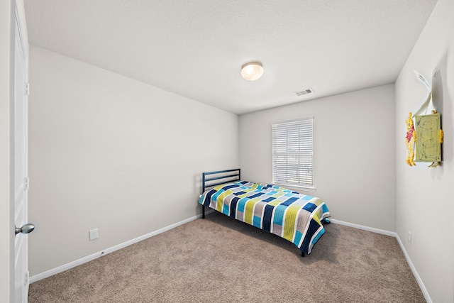 bedroom with carpet floors