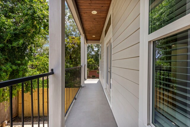 view of balcony