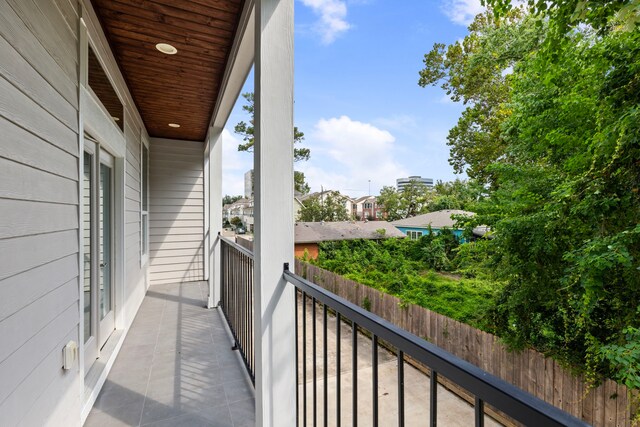 view of balcony