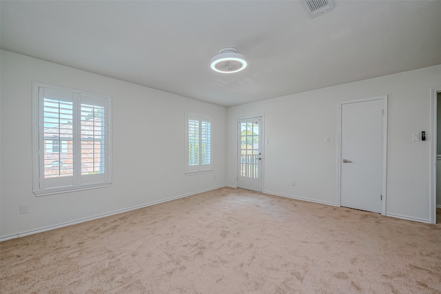 view of carpeted empty room