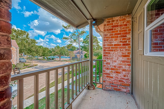 view of balcony